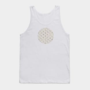 The Flower of Life - Gold Tank Top